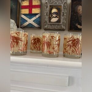 Mid-Century Tastesetter by Libbey Bamboo Double Old Fashioned Glasses – Set of 4